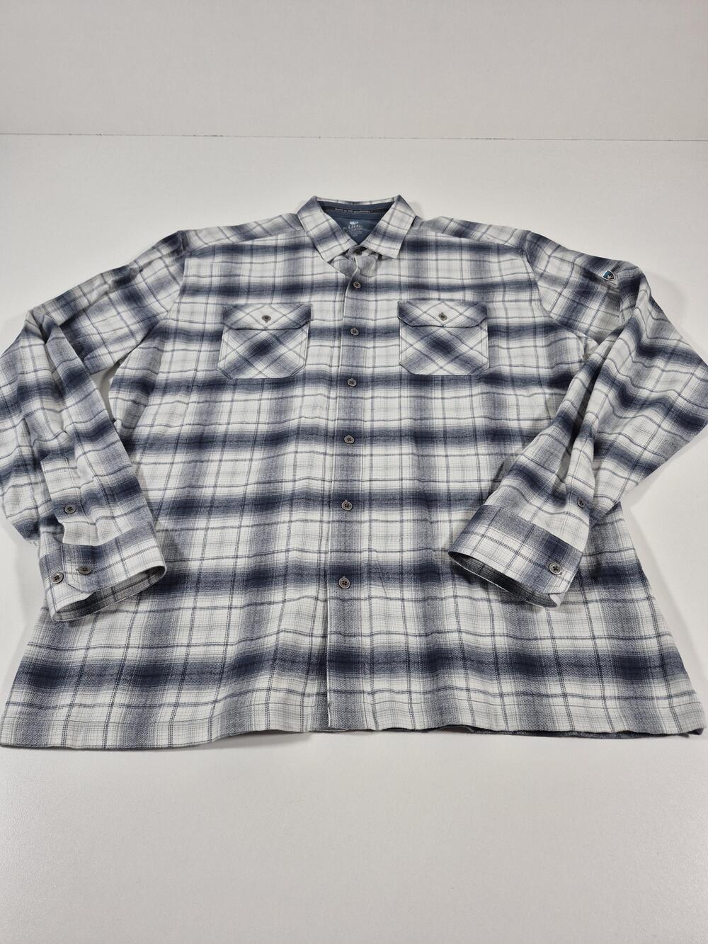 Kuhl Men's Dillingr Shirt Blue XL Hiking Casual Front Pockets 7186
